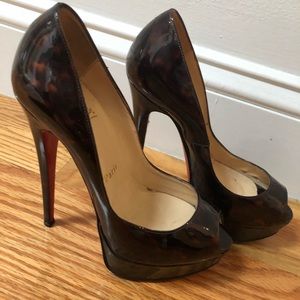 Size 35 tortoise brown Christian louboutins